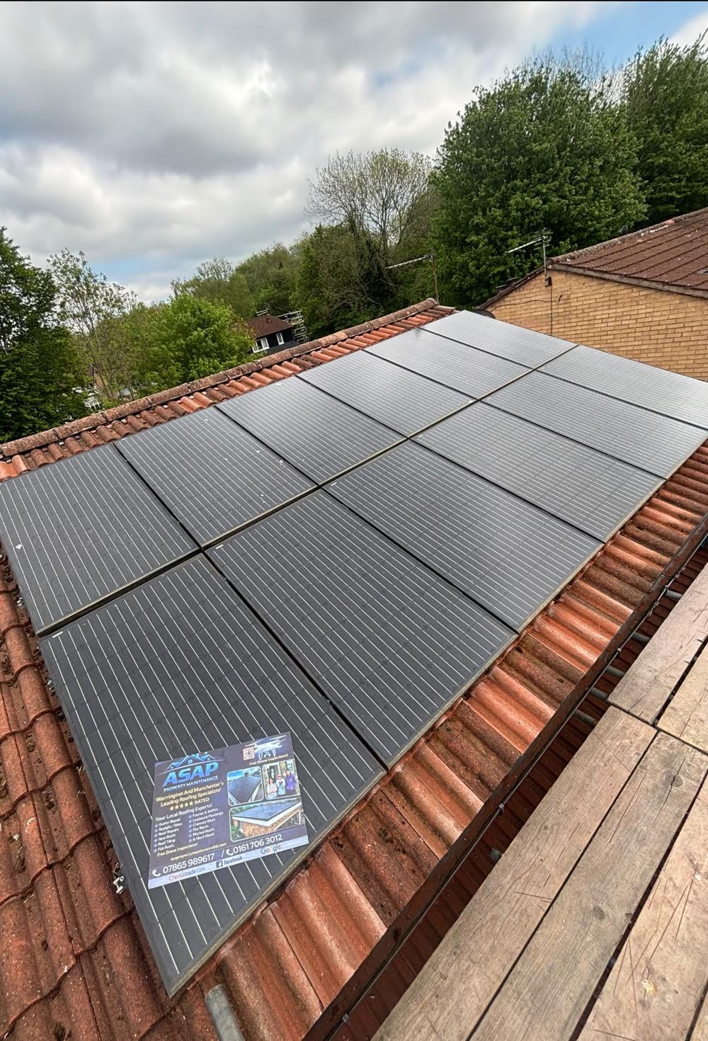 Solar panel installation